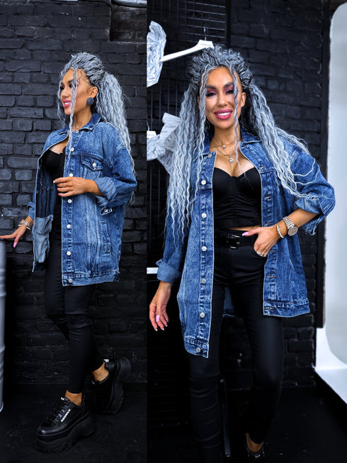 F3241 Dark Blue Denim Jacket